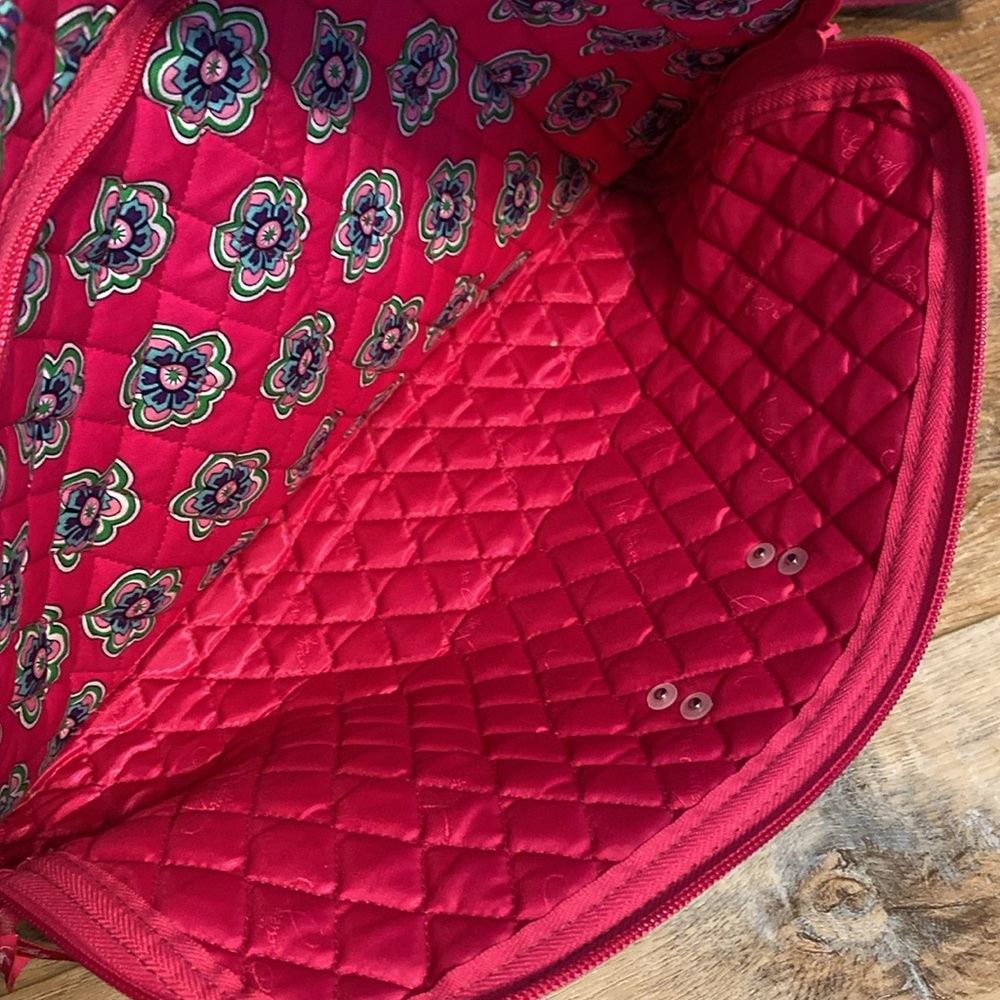 Vera Bradley Pink Swirls Flowers overnight weekend bag - Picture 8 of 12